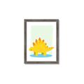 Picture of Yellow Stegosaurus _GroupedProduct_Rectangle_Portrait_Mini_ _GroupedProduct_Rectangle_Portrait_Framed_Matted_