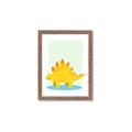 Picture of Yellow Stegosaurus _GroupedProduct_Rectangle_Portrait_Mini_ _GroupedProduct_Rectangle_Portrait_Framed_Matted_