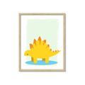 Picture of Yellow Stegosaurus _GroupedProduct_Rectangle_Portrait_Mini_ _GroupedProduct_Rectangle_Portrait_Framed_Matted_