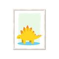 Picture of Yellow Stegosaurus _GroupedProduct_Rectangle_Portrait_Mini_ _GroupedProduct_Rectangle_Portrait_Framed_Matted_