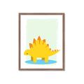 Picture of Yellow Stegosaurus _GroupedProduct_Rectangle_Portrait_Mini_ _GroupedProduct_Rectangle_Portrait_Framed_Matted_