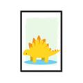 Picture of Yellow Stegosaurus _GroupedProduct_Rectangle_Portrait_Mini_ _GroupedProduct_Rectangle_Portrait_Framed_Matted_