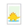 Picture of Yellow Stegosaurus _GroupedProduct_Rectangle_Portrait_Mini_ _GroupedProduct_Rectangle_Portrait_Framed_Matted_