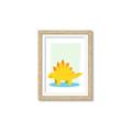 Picture of Yellow Stegosaurus _GroupedProduct_Rectangle_Portrait_Mini_ _GroupedProduct_Rectangle_Portrait_Framed_Matted_