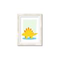 Picture of Yellow Stegosaurus _GroupedProduct_Rectangle_Portrait_Mini_ _GroupedProduct_Rectangle_Portrait_Framed_Matted_