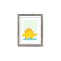Picture of Yellow Stegosaurus _GroupedProduct_Rectangle_Portrait_Mini_ _GroupedProduct_Rectangle_Portrait_Framed_Matted_
