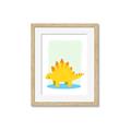 Picture of Yellow Stegosaurus _GroupedProduct_Rectangle_Portrait_Mini_ _GroupedProduct_Rectangle_Portrait_Framed_Matted_