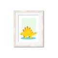 Picture of Yellow Stegosaurus _GroupedProduct_Rectangle_Portrait_Mini_ _GroupedProduct_Rectangle_Portrait_Framed_Matted_