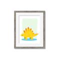 Picture of Yellow Stegosaurus _GroupedProduct_Rectangle_Portrait_Mini_ _GroupedProduct_Rectangle_Portrait_Framed_Matted_