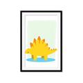 Picture of Yellow Stegosaurus _GroupedProduct_Rectangle_Portrait_Mini_ _GroupedProduct_Rectangle_Portrait_Framed_Matted_