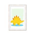 Picture of Yellow Stegosaurus _GroupedProduct_Rectangle_Portrait_Mini_ _GroupedProduct_Rectangle_Portrait_Framed_Matted_