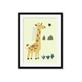 Picture of Smiling Giraffe _GroupedProduct_Rectangle_Portrait_Mini_ _GroupedProduct_Rectangle_Portrait_Framed_Matted_