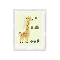 Picture of Smiling Giraffe _GroupedProduct_Rectangle_Portrait_Mini_ _GroupedProduct_Rectangle_Portrait_Framed_Matted_