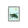 Picture of Chomping Croc _GroupedProduct_Rectangle_Portrait_Mini_ _GroupedProduct_Rectangle_Portrait_Framed_Matted_