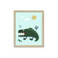 Picture of Chomping Croc _GroupedProduct_Rectangle_Portrait_Mini_ _GroupedProduct_Rectangle_Portrait_Framed_Matted_