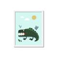 Picture of Chomping Croc _GroupedProduct_Rectangle_Portrait_Mini_ _GroupedProduct_Rectangle_Portrait_Framed_Matted_