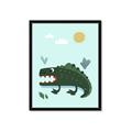 Picture of Chomping Croc _GroupedProduct_Rectangle_Portrait_Mini_ _GroupedProduct_Rectangle_Portrait_Framed_Matted_