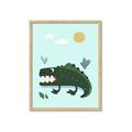 Picture of Chomping Croc _GroupedProduct_Rectangle_Portrait_Mini_ _GroupedProduct_Rectangle_Portrait_Framed_Matted_