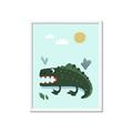 Picture of Chomping Croc _GroupedProduct_Rectangle_Portrait_Mini_ _GroupedProduct_Rectangle_Portrait_Framed_Matted_