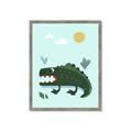 Picture of Chomping Croc _GroupedProduct_Rectangle_Portrait_Mini_ _GroupedProduct_Rectangle_Portrait_Framed_Matted_