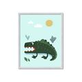 Picture of Chomping Croc _GroupedProduct_Rectangle_Portrait_Mini_ _GroupedProduct_Rectangle_Portrait_Framed_Matted_