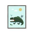 Picture of Chomping Croc _GroupedProduct_Rectangle_Portrait_Mini_ _GroupedProduct_Rectangle_Portrait_Framed_Matted_