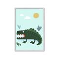 Picture of Chomping Croc _GroupedProduct_Rectangle_Portrait_Mini_ _GroupedProduct_Rectangle_Portrait_Framed_Matted_