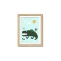 Picture of Chomping Croc _GroupedProduct_Rectangle_Portrait_Mini_ _GroupedProduct_Rectangle_Portrait_Framed_Matted_
