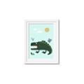 Picture of Chomping Croc _GroupedProduct_Rectangle_Portrait_Mini_ _GroupedProduct_Rectangle_Portrait_Framed_Matted_