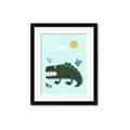 Picture of Chomping Croc _GroupedProduct_Rectangle_Portrait_Mini_ _GroupedProduct_Rectangle_Portrait_Framed_Matted_