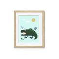 Picture of Chomping Croc _GroupedProduct_Rectangle_Portrait_Mini_ _GroupedProduct_Rectangle_Portrait_Framed_Matted_
