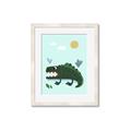 Picture of Chomping Croc _GroupedProduct_Rectangle_Portrait_Mini_ _GroupedProduct_Rectangle_Portrait_Framed_Matted_