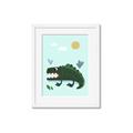 Picture of Chomping Croc _GroupedProduct_Rectangle_Portrait_Mini_ _GroupedProduct_Rectangle_Portrait_Framed_Matted_
