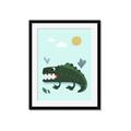Picture of Chomping Croc _GroupedProduct_Rectangle_Portrait_Mini_ _GroupedProduct_Rectangle_Portrait_Framed_Matted_