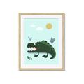 Picture of Chomping Croc _GroupedProduct_Rectangle_Portrait_Mini_ _GroupedProduct_Rectangle_Portrait_Framed_Matted_