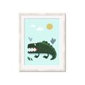 Picture of Chomping Croc _GroupedProduct_Rectangle_Portrait_Mini_ _GroupedProduct_Rectangle_Portrait_Framed_Matted_