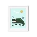 Picture of Chomping Croc _GroupedProduct_Rectangle_Portrait_Mini_ _GroupedProduct_Rectangle_Portrait_Framed_Matted_