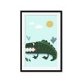 Picture of Chomping Croc _GroupedProduct_Rectangle_Portrait_Mini_ _GroupedProduct_Rectangle_Portrait_Framed_Matted_