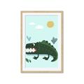 Picture of Chomping Croc _GroupedProduct_Rectangle_Portrait_Mini_ _GroupedProduct_Rectangle_Portrait_Framed_Matted_