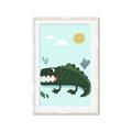 Picture of Chomping Croc _GroupedProduct_Rectangle_Portrait_Mini_ _GroupedProduct_Rectangle_Portrait_Framed_Matted_