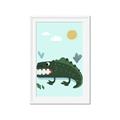 Picture of Chomping Croc _GroupedProduct_Rectangle_Portrait_Mini_ _GroupedProduct_Rectangle_Portrait_Framed_Matted_