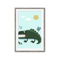 Picture of Chomping Croc _GroupedProduct_Rectangle_Portrait_Mini_ _GroupedProduct_Rectangle_Portrait_Framed_Matted_