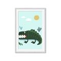 Picture of Chomping Croc _GroupedProduct_Rectangle_Portrait_Mini_ _GroupedProduct_Rectangle_Portrait_Framed_Matted_
