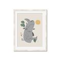 Picture of Sleepy Rhino _GroupedProduct_Rectangle_Portrait_Mini_ _GroupedProduct_Rectangle_Portrait_Framed_Matted_