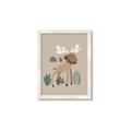 Picture of Moose in the woods _GroupedProduct_Rectangle_Portrait_Mini_ _GroupedProduct_Rectangle_Portrait_Framed_Matted_