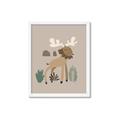 Picture of Moose in the woods _GroupedProduct_Rectangle_Portrait_Mini_ _GroupedProduct_Rectangle_Portrait_Framed_Matted_
