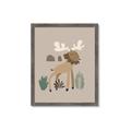 Picture of Moose in the woods _GroupedProduct_Rectangle_Portrait_Mini_ _GroupedProduct_Rectangle_Portrait_Framed_Matted_