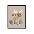 Picture of Moose in the woods _GroupedProduct_Rectangle_Portrait_Mini_ _GroupedProduct_Rectangle_Portrait_Framed_Matted_