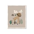 Picture of Moose in the woods _GroupedProduct_Rectangle_Portrait_Mini_ _GroupedProduct_Rectangle_Portrait_Framed_Matted_