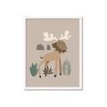 Picture of Moose in the woods _GroupedProduct_Rectangle_Portrait_Mini_ _GroupedProduct_Rectangle_Portrait_Framed_Matted_